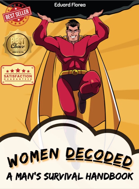 Cover of Women Decoded: A Man's Survival Handbook, a comic-style board book